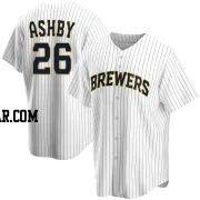 Aaron Ashby Men's Milwaukee Brewers White Replica Home Jersey