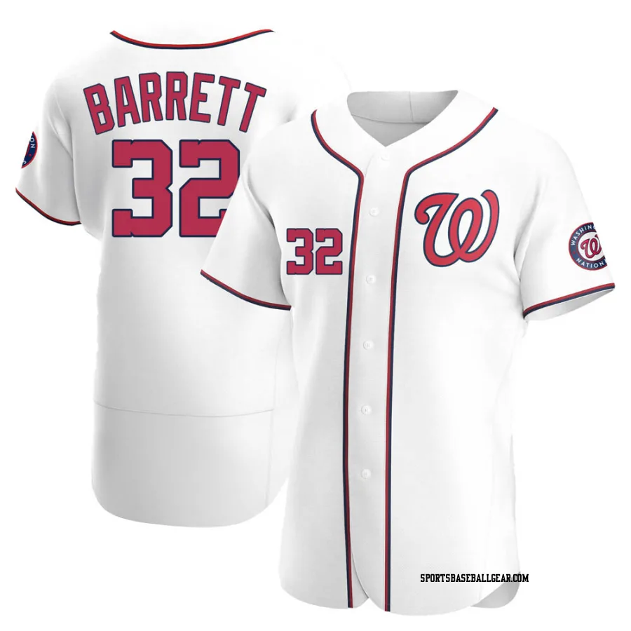 Aaron Barrett Men's Washington Nationals White Authentic Home Jersey