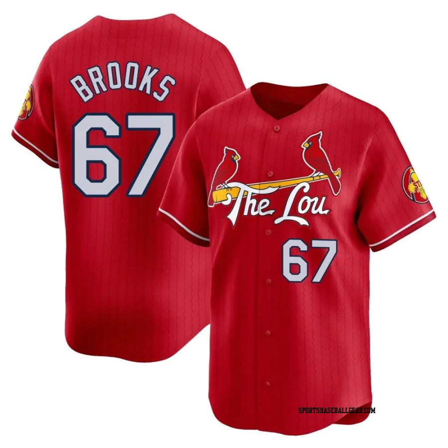 Aaron Brooks Men's St. Louis Cardinals Red Limited 2024 City Connect Jersey