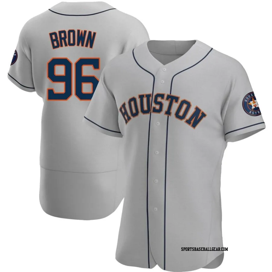 Aaron Brown Men's Houston Astros Gray Authentic Road Jersey
