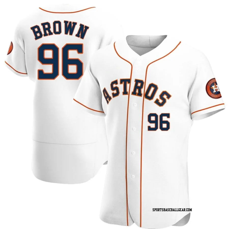 Aaron Brown Men's Houston Astros White Authentic Home Jersey