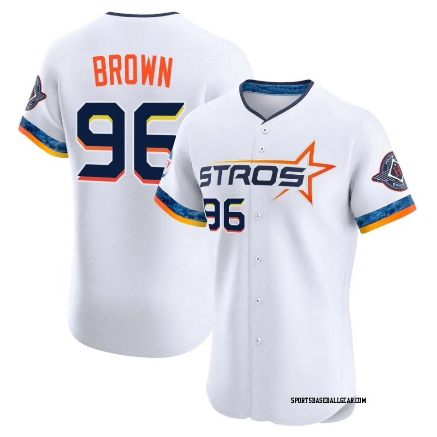 Aaron Brown Men's Houston Astros White Elite 2025 City Connect Jersey