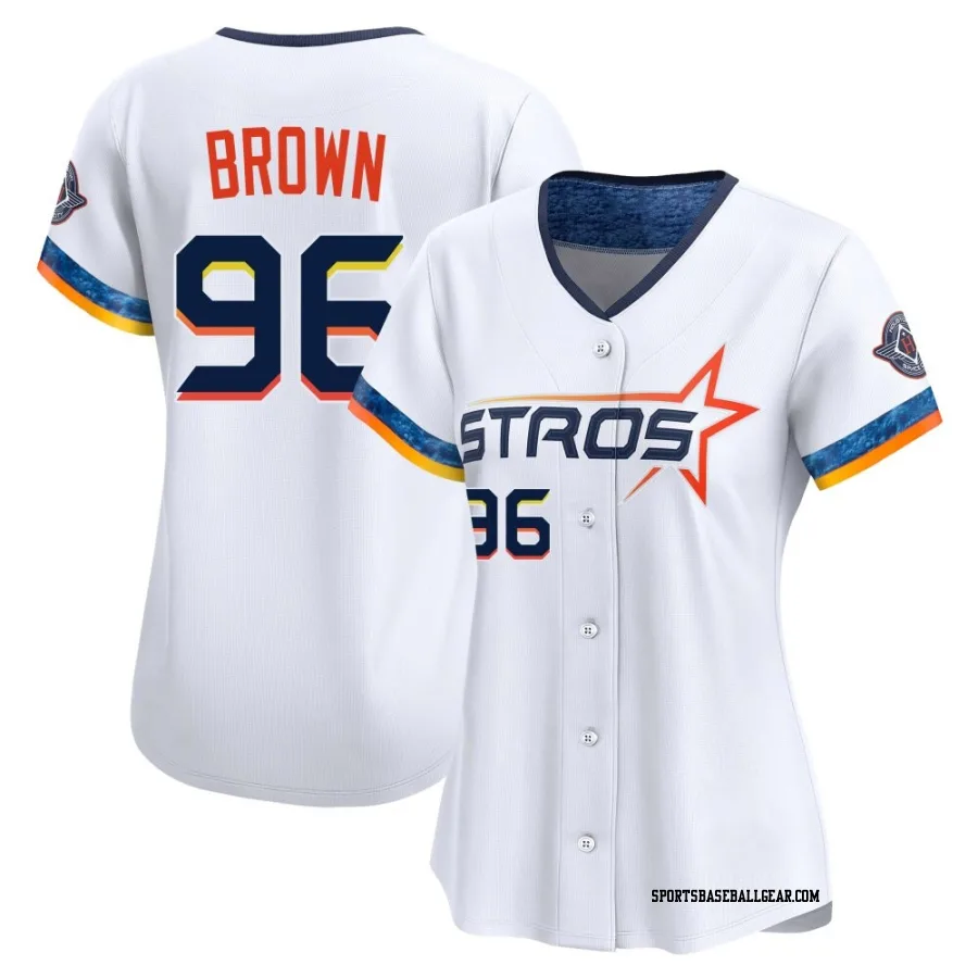 Aaron Brown Women's Houston Astros White Limited 2025 City Connect Jersey