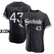 Aaron Civale Men's Chicago White Sox Black Authentic 2021 City Connect Jersey