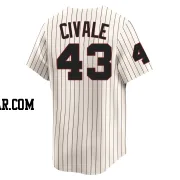 Aaron Civale Men's Chicago White Sox Cream Limited Throwback Cooperstown Jersey