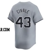 Aaron Civale Men's Chicago White Sox Gray Limited Road Jersey