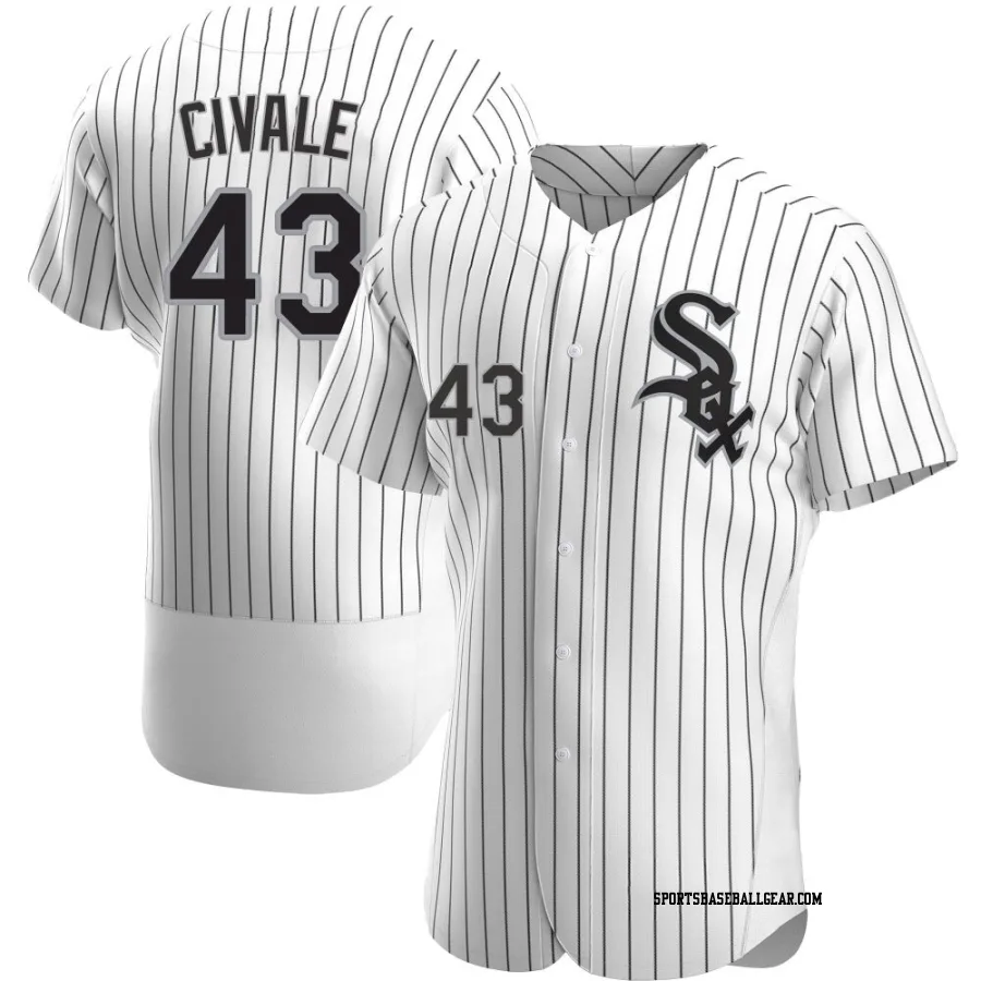 Aaron Civale Men's Chicago White Sox White Authentic Home Jersey