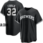 Aaron Civale Men's Milwaukee Brewers Black/White Replica Jersey