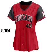 Aaron Civale Women's Chicago White Sox Red/Black Limited 2025 City Connect Jersey