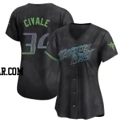 Aaron Civale Women's Tampa Bay Rays Charcoal Limited 2024 City Connect Jersey
