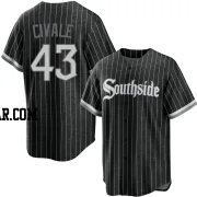 Aaron Civale Youth Chicago White Sox Black Replica 2021 City Connect Jersey