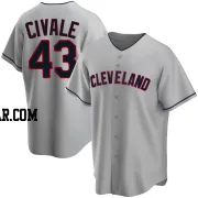 Aaron Civale Youth Cleveland Guardians Gray Replica Road Jersey