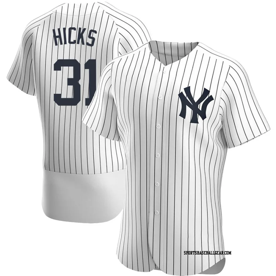 Aaron Hicks Men's New York Yankees White Authentic Home Jersey