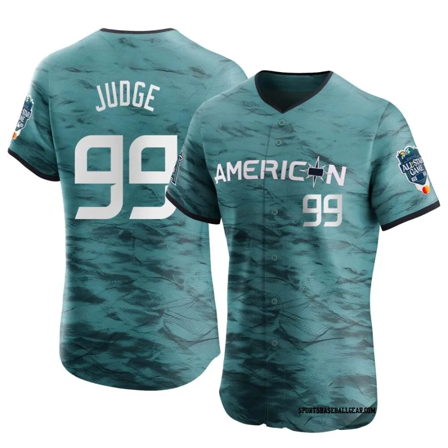 Aaron Judge Youth New York Yankees Teal Elite American League Game Vapor Premier 2023 All-Star Jersey