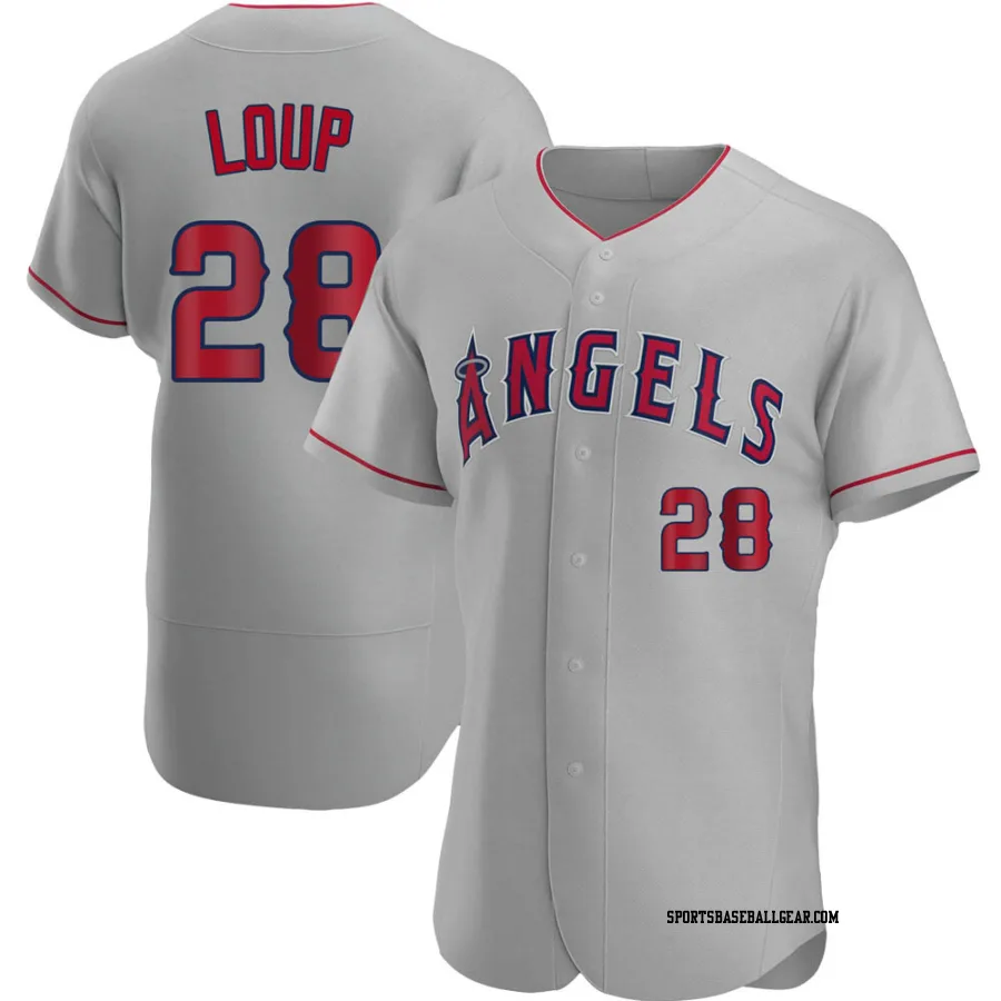 Aaron Loup Men's Los Angeles Angels Gray Authentic Road Jersey