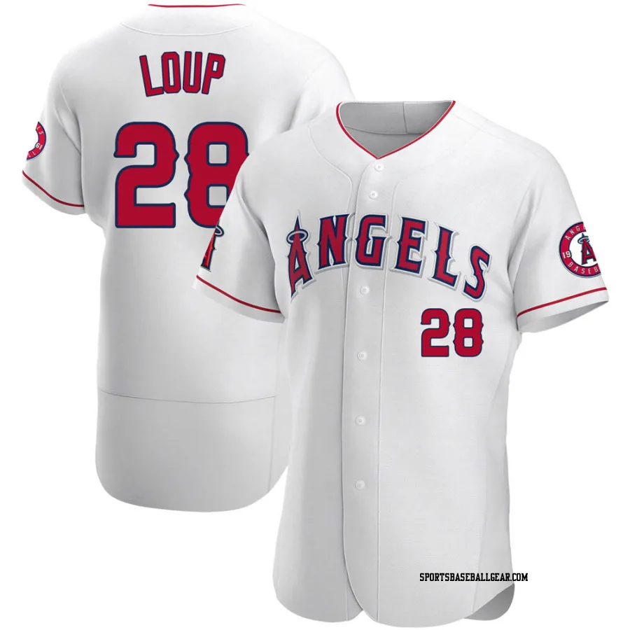 Aaron Loup Men's Los Angeles Angels White Authentic Jersey