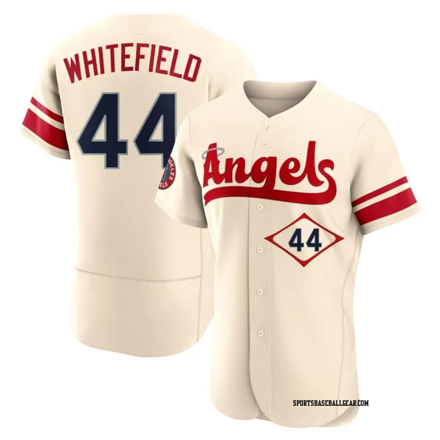 Aaron Whitefield Men's Los Angeles Angels Cream Authentic 2022 City Connect Jersey