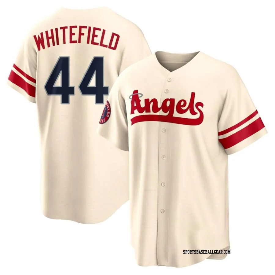 Aaron Whitefield Men's Los Angeles Angels Cream Replica 2022 City Connect Jersey