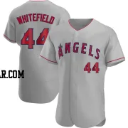 Aaron Whitefield Men's Los Angeles Angels Gray Authentic Road Jersey