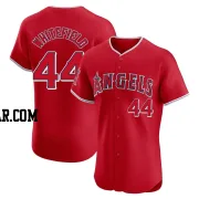 Aaron Whitefield Men's Los Angeles Angels Red Elite Alternate Jersey