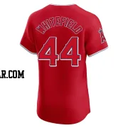 Aaron Whitefield Men's Los Angeles Angels Red Elite Alternate Jersey