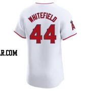 Aaron Whitefield Men's Los Angeles Angels White Elite Home Jersey