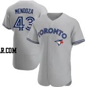 Abdiel Mendoza Men's Toronto Blue Jays Gray Authentic Road Jersey