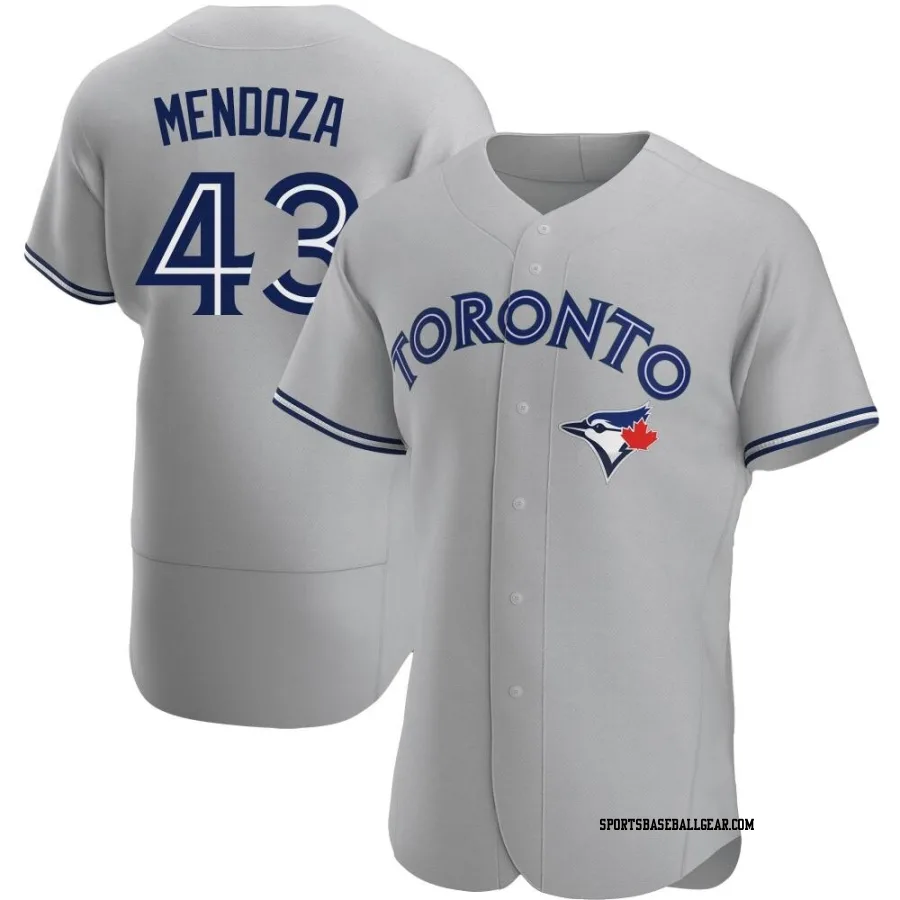 Abdiel Mendoza Men's Toronto Blue Jays Gray Authentic Road Jersey