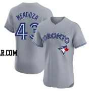 Abdiel Mendoza Men's Toronto Blue Jays Gray Elite Road Jersey