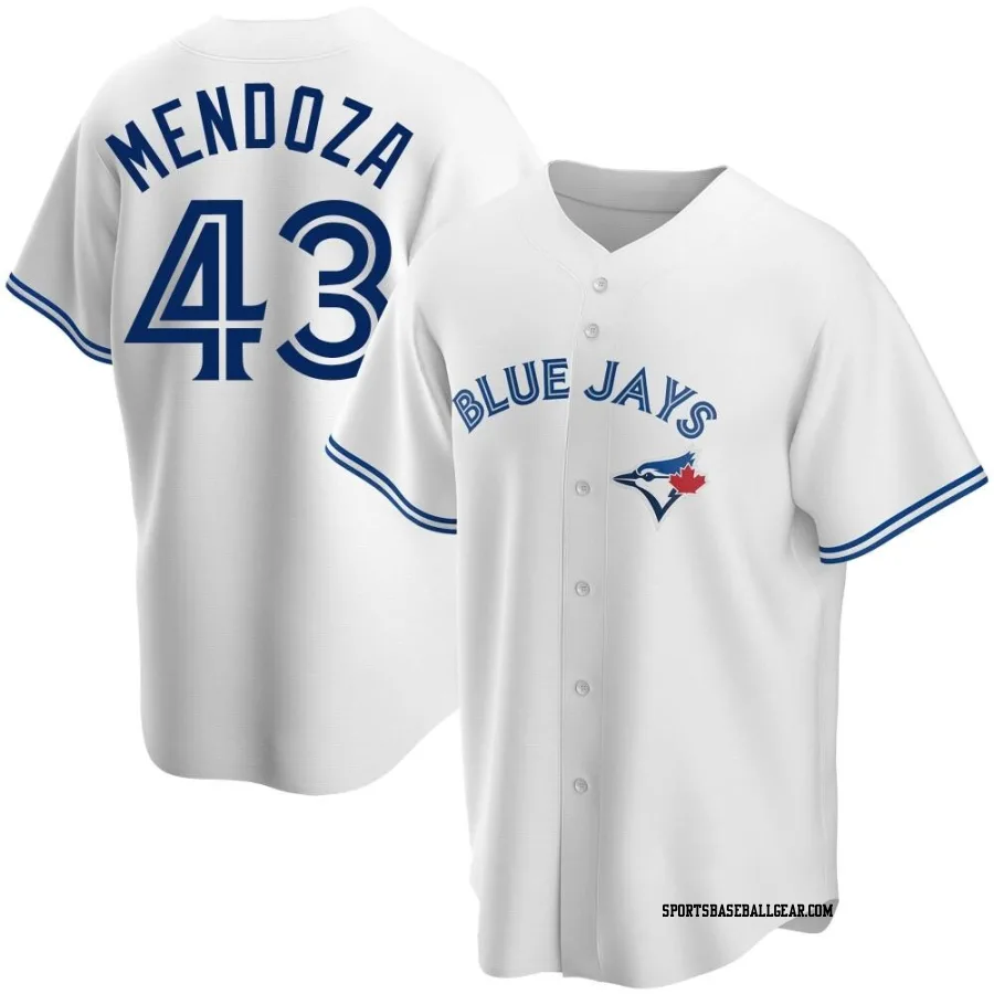 Abdiel Mendoza Men's Toronto Blue Jays White Replica Home Jersey