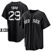Abraham Toro Men's Boston Red Sox Black/White Replica Jersey
