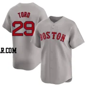 Abraham Toro Men's Boston Red Sox Gray Limited Away Jersey
