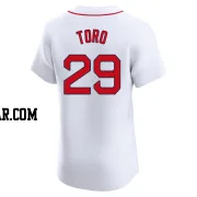 Abraham Toro Men's Boston Red Sox White Elite Home Jersey