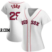 Abraham Toro Women's Boston Red Sox White Replica Home Jersey