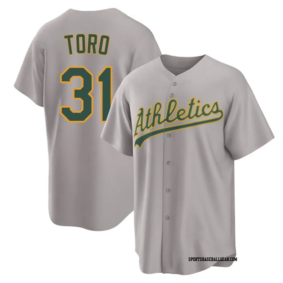 Abraham Toro Youth Oakland Athletics Gray Replica Away 2.0 Jersey