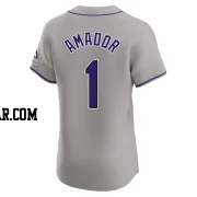 Adael Amador Men's Colorado Rockies Gray Elite Road Jersey