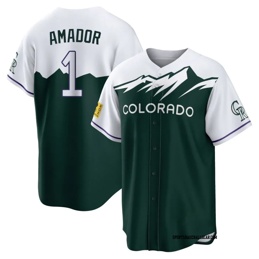 Adael Amador Youth Colorado Rockies Green Replica 2022 City Connect Jersey