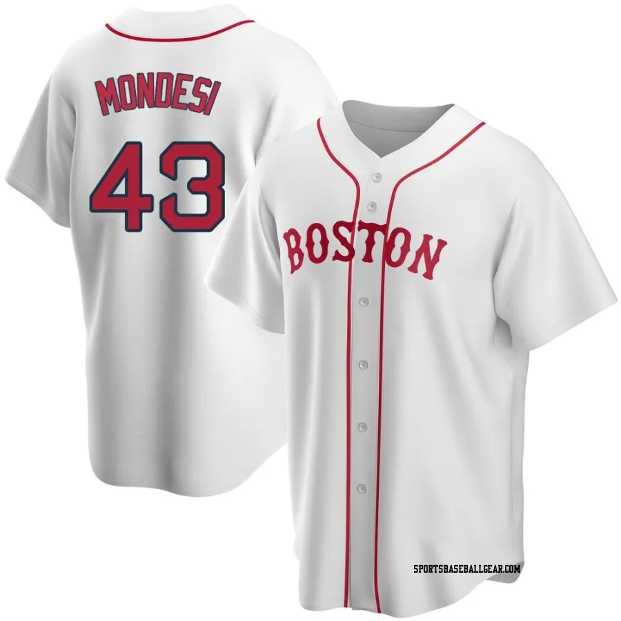 Adalberto Mondesi Men's Boston Red Sox White Replica Alternate Jersey