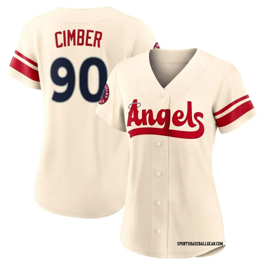 Adam Cimber Women's Los Angeles Angels Cream Replica 2022 City Connect Jersey