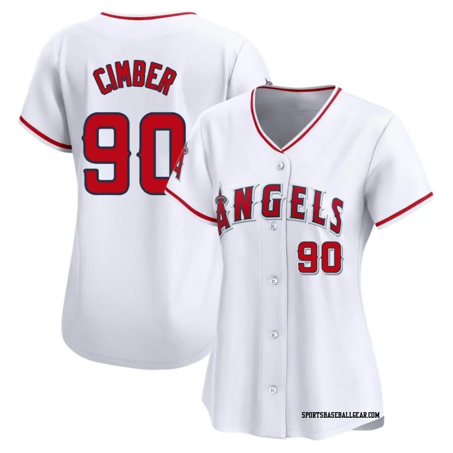 Adam Cimber Women's Los Angeles Angels White Limited Home Jersey