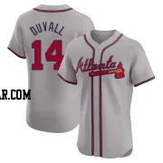 Adam Duvall Men's Atlanta Braves Gray Elite Road Jersey