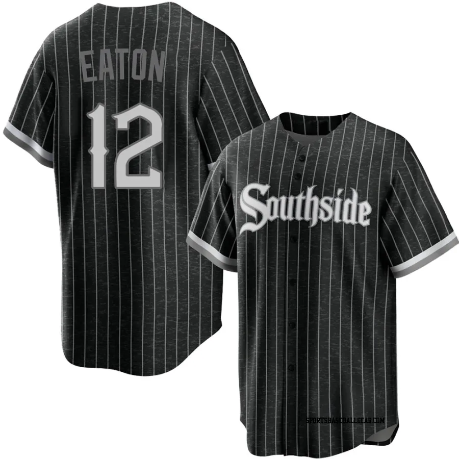 Adam Eaton Men's Chicago White Sox Black Replica 2021 City Connect Jersey