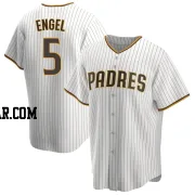 Adam Engel Youth San Diego Padres White/Brown Replica Home Jersey