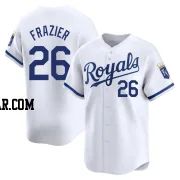 Adam Frazier Men's Kansas City Royals White Limited Home Jersey