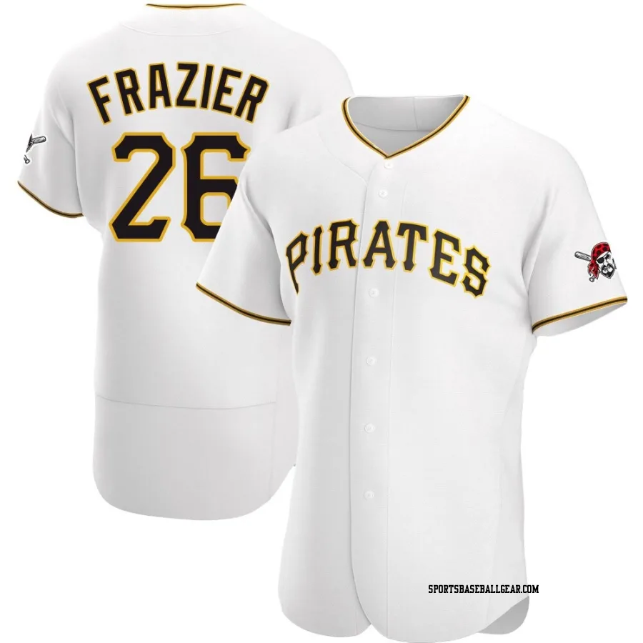 Adam Frazier Men's Pittsburgh Pirates White Authentic Home Jersey