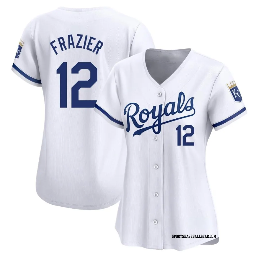 Adam Frazier Women's Kansas City Royals White Limited Home Jersey