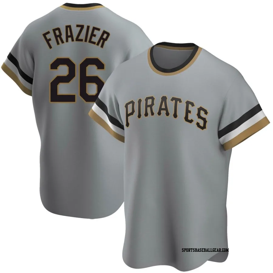 Adam Frazier Youth Pittsburgh Pirates Gray Replica Road Cooperstown Collection Jersey