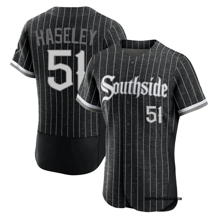 Adam Haseley Men's Chicago White Sox Black Authentic 2021 City Connect Jersey