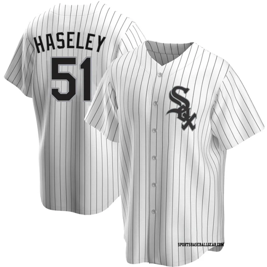 Adam Haseley Men's Chicago White Sox White Replica Home Jersey