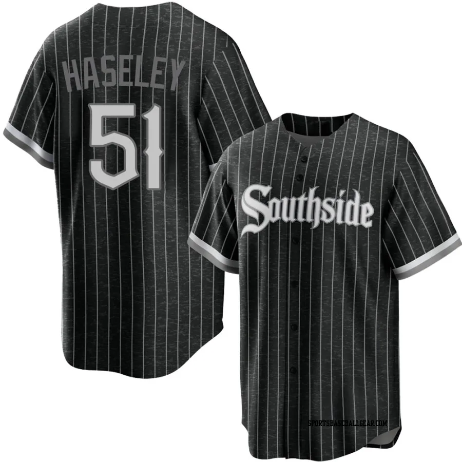 Adam Haseley Youth Chicago White Sox Black Replica 2021 City Connect Jersey